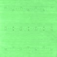 thumbnail image 1 of Ahgly Company Indoor Square Solid Emerald Green Modern Area Rugs, 4' Square, 1 of 4