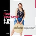 thumbnail image 2 of TIYOMI Plus Size 5X Tank Tops For Women Floral Tank Tops Crewneck Black Flower Summer Tank Tops 5XL 26W 28W, 2 of 4