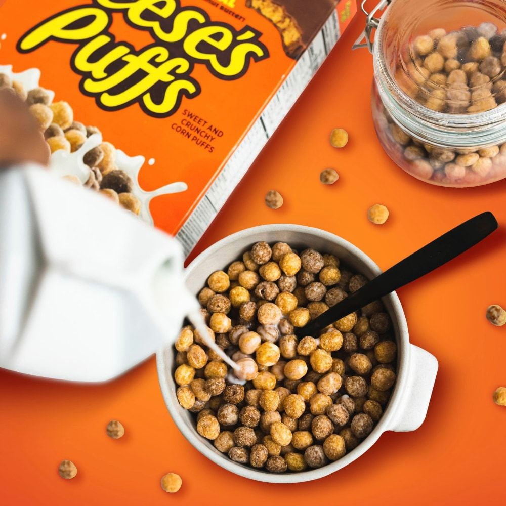 General Mills REESES PUFFS Chocolatey Peanut Butter Cereal Large Size 16.7 oz - Pack of 3