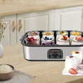 Yogurt maker, Automatic Digital Yogurt Maker Machine with LCD Display, Stainless Steel Yoghurt