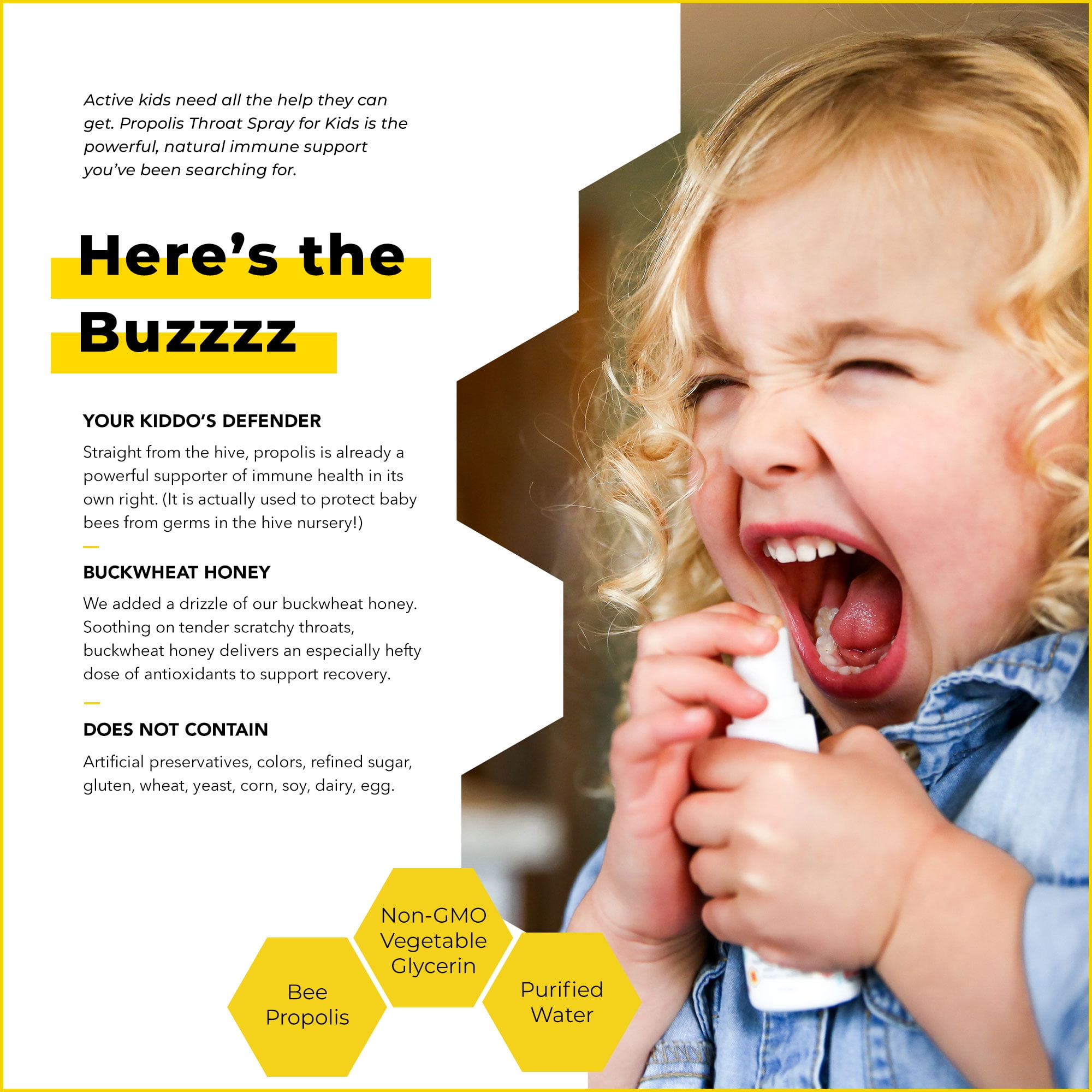 Beekeeper's Naturals Propolis Throat Spray for Kids 1.06 oz • Price »