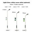 thumbnail image 3 of 20pcs White Model Street Lights Layout Lamppost Railway Train Garden Playground Scenery Led Lamp Lighting 1:200 Scale 75mm, 3 of 8