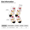 thumbnail image 2 of Xecao Tulips Flowers Pattern Sport Socks for Women and Men Crew Socks Sporty Calf Socks Casual Socks, 2 of 6