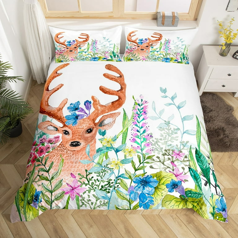 Deer twin cheap bedding set