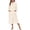 Beige, variant on Women Zipper Robe Fleece Long Sleeves Bathrobe Sleepwear Warm Soft Housecoat with Pockets Zip Up House Dresses