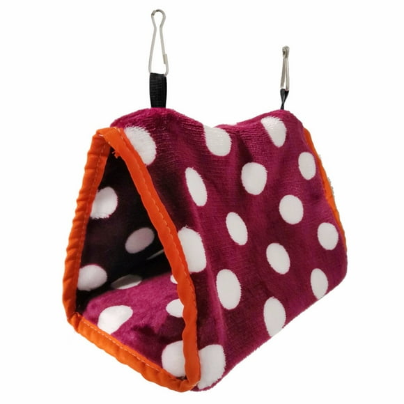 LSLJS Perroquet Ham-Mock Oiseau Lit Suspendu Maison Peluche Hiver Chaud Cage Tente Ne-St, Fournitures pour Animaux