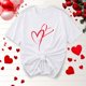 thumbnail image 5 of Camisetas de Manga Corta para Mujeres, Camiseta de Cuello Redondo Impresa de Moda, Primavera Y Verano Casual, 5 of 8