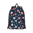 thumbnail image 3 of Balery Cherry Blossoms Vintage Canvas Backpack for Men and Women - Large Capacity, Durable Travel Laptop Bag for School, Work, Hiking, and Outdoor Activities, 3 of 7