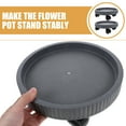 thumbnail image 2 of Mobile Pot Base Plant Stand with Wheels Saucers Trays Round Flower Dollies Dolly, 2 of 6