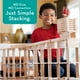 thumbnail image 3 of MindWare KEVA Contraptions 400 Plank Wooden Building Blocks Set - Ball Maze and Ball Run – 400 Precision Cut Wooden Planks, 2 KEVA Balls and Idea Book, 3 of 5