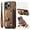 Brown, variant on Phone Case for iPhone 14 Pro Max 6.7 inch Wallet Cover with Tempered Glass Screen Protector Slim Stand Credit Card Holder Cell iPhone14promax 5G i Phone14Max Plus iPhone14 ProMax Women Purple