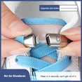 thumbnail image 2 of 8MM 2023 Cordones para zapatos sin atar Cordones para zapatos con cierre a presión Sin lazos Cordones elásticos Zapatillas de deporte Niños Adultos Cordón plano ensanchado para zapatos Dengxun unisex, 2 of 2