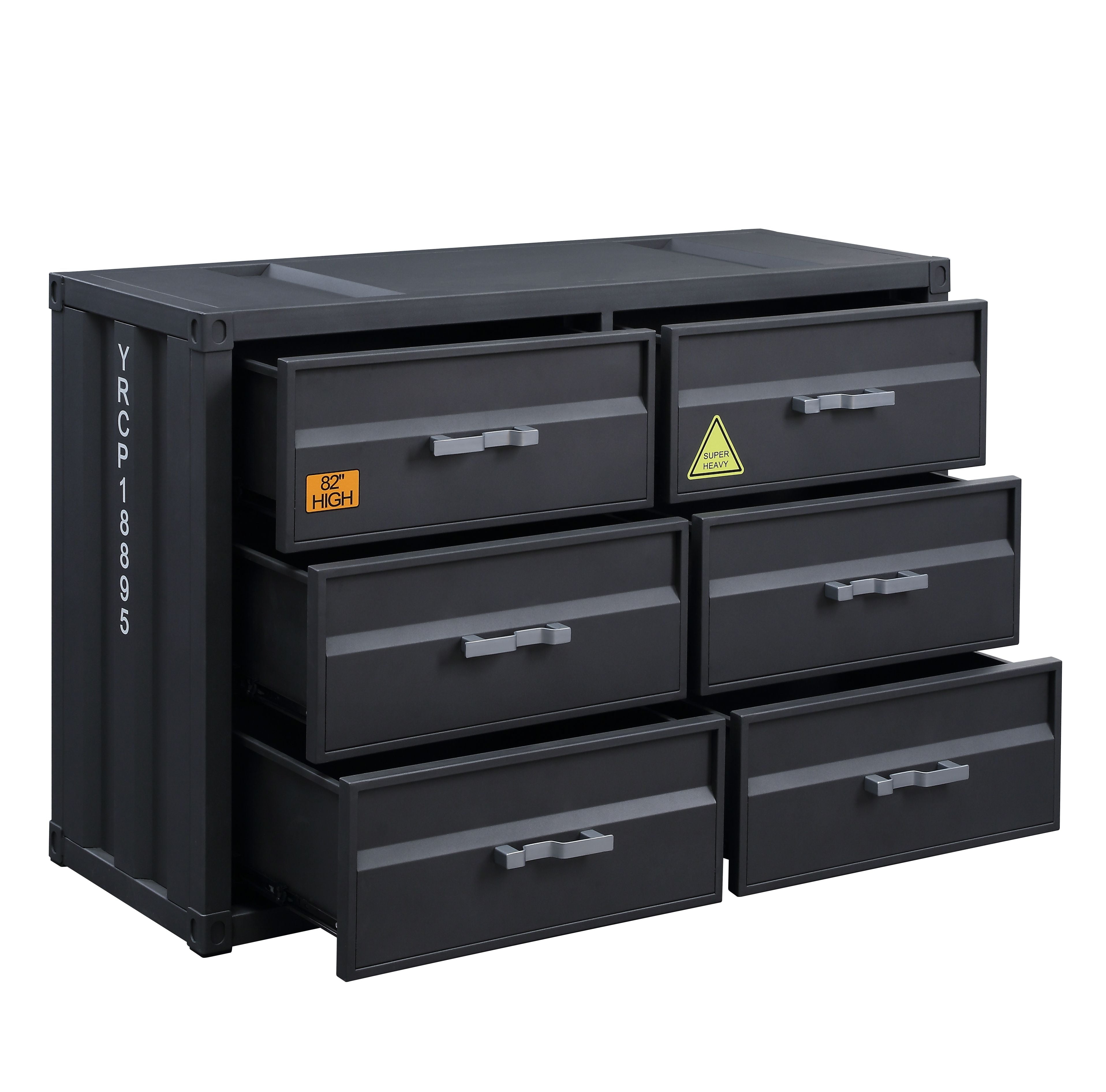 Acme Furniture Cargo Dresser in Gunmetal Finish - Walmart.com Acme Furniture Cargo Dresser in Gunmetal Finish - Walmart.com