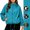 Blue, variant on Women Water Resistant Sun Protection Full Zip Hooded Windbreaker Jacket Lightweight Outdoor Hiking Coat with Pockets Breathable Sport Tops for Spring Fall S-3XL Yellow