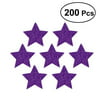 200pcs Glitter Five-pointed Star Table Decorations Confetti Scatters for Wedding Party Decor 30mm (Purple)