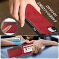 thumbnail image 5 of Allytechgroup Case for iPhone 16e, PU Leather 2 In 1 Wallet Stand Case with Detachable Card Holder Support Wireless Charging Shockproof Magnetic Back Cover for iPhone 16e, Red, 5 of 9