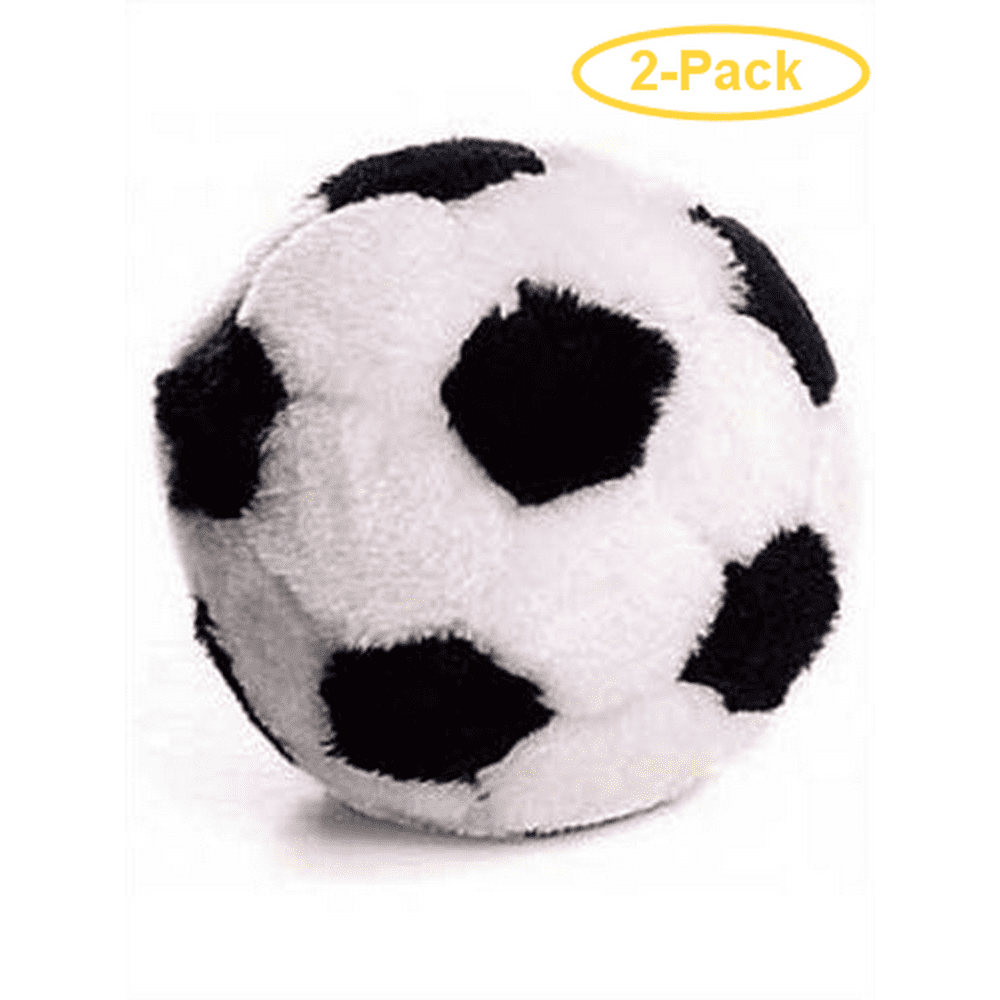 Spot Plush Soccer Ball Dog Toy 4.5 Diameter Pack of 2