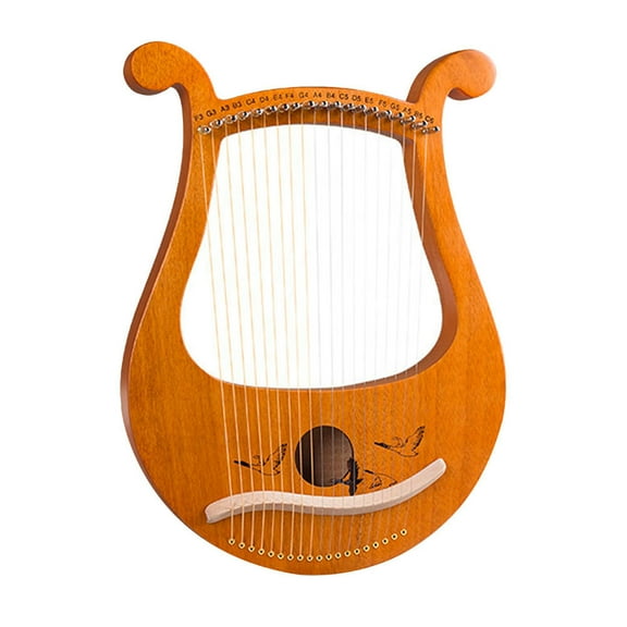 GOOHOCHY  19 Pcs Harp Replacement Parts Strings Lyre 16 Musical Instrument Steel Material