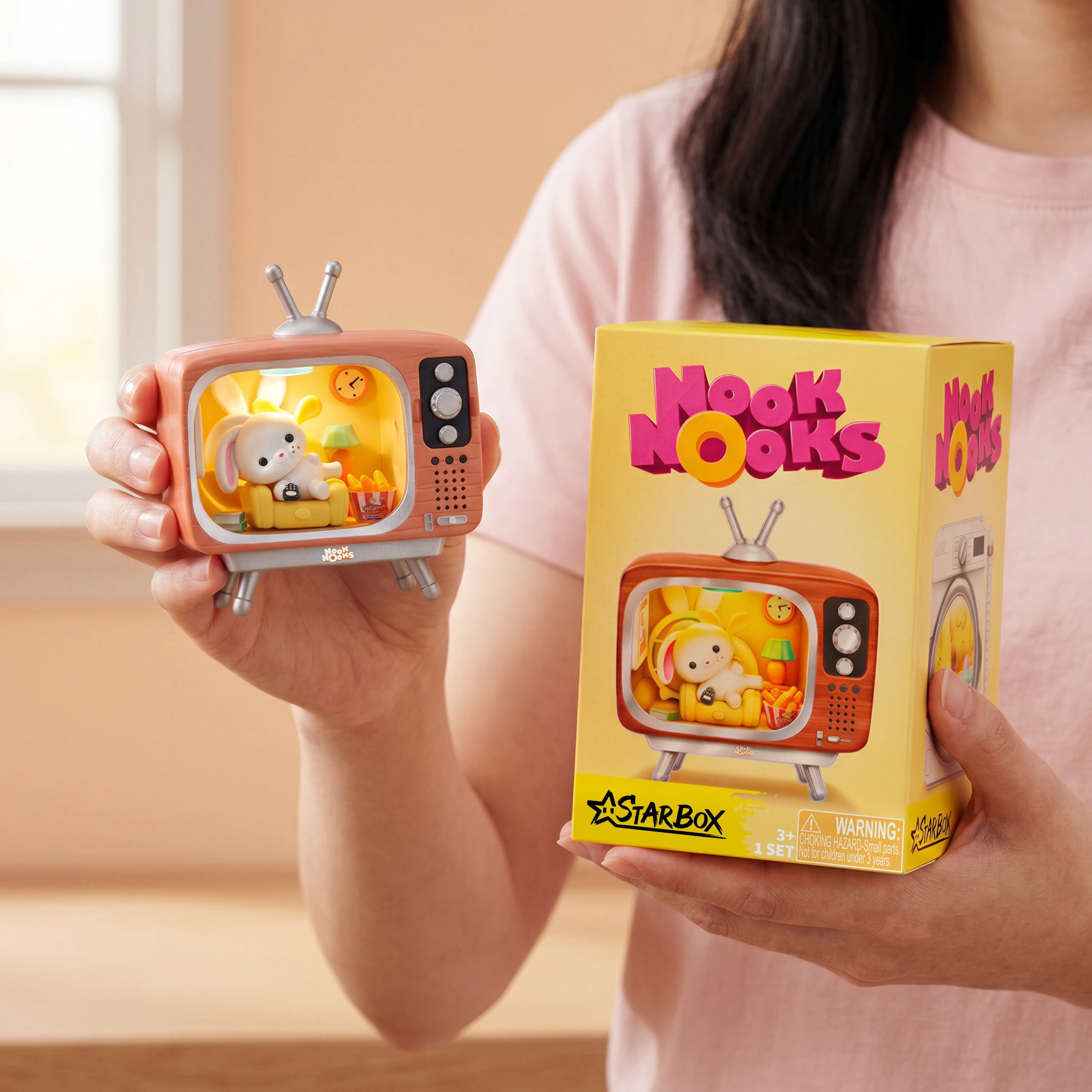 Starbox Nook Nooks Series 1 Blind Box Collectible by Starbox - Mini Collectible Animal Figurines with Themed Scenes and Surprise Accessories, Toy for Ages 3+.