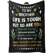 Gifts for Brother Blanket, Brother Birthday Gift, Big Brother Gifts, Brother Gifts from Sister Brother, Brother Gifts for Fathers Day, Christmas, to My Brother Throw Blanket, 60"x50"