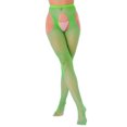 thumbnail image 1 of YONGHS Collants Résille Transparents pour Femmes, Vert Taille Unique, 1 of 6