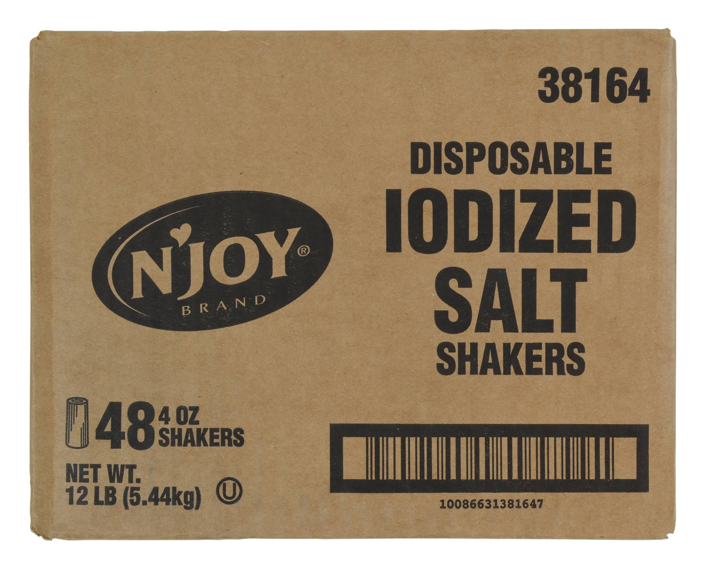 N'joy Salt Shaker Disposable, 4 Ounce (48 Pack)