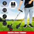 thumbnail image 2 of YouLoveIt 12V Electric Grass Trimmer Weed Eater Cordless String Trimmer Grass Trimmer Brush Cutter Edger Lawn Tool Weed Whacker String Trimmer for Garden & Yard, 2 of 7