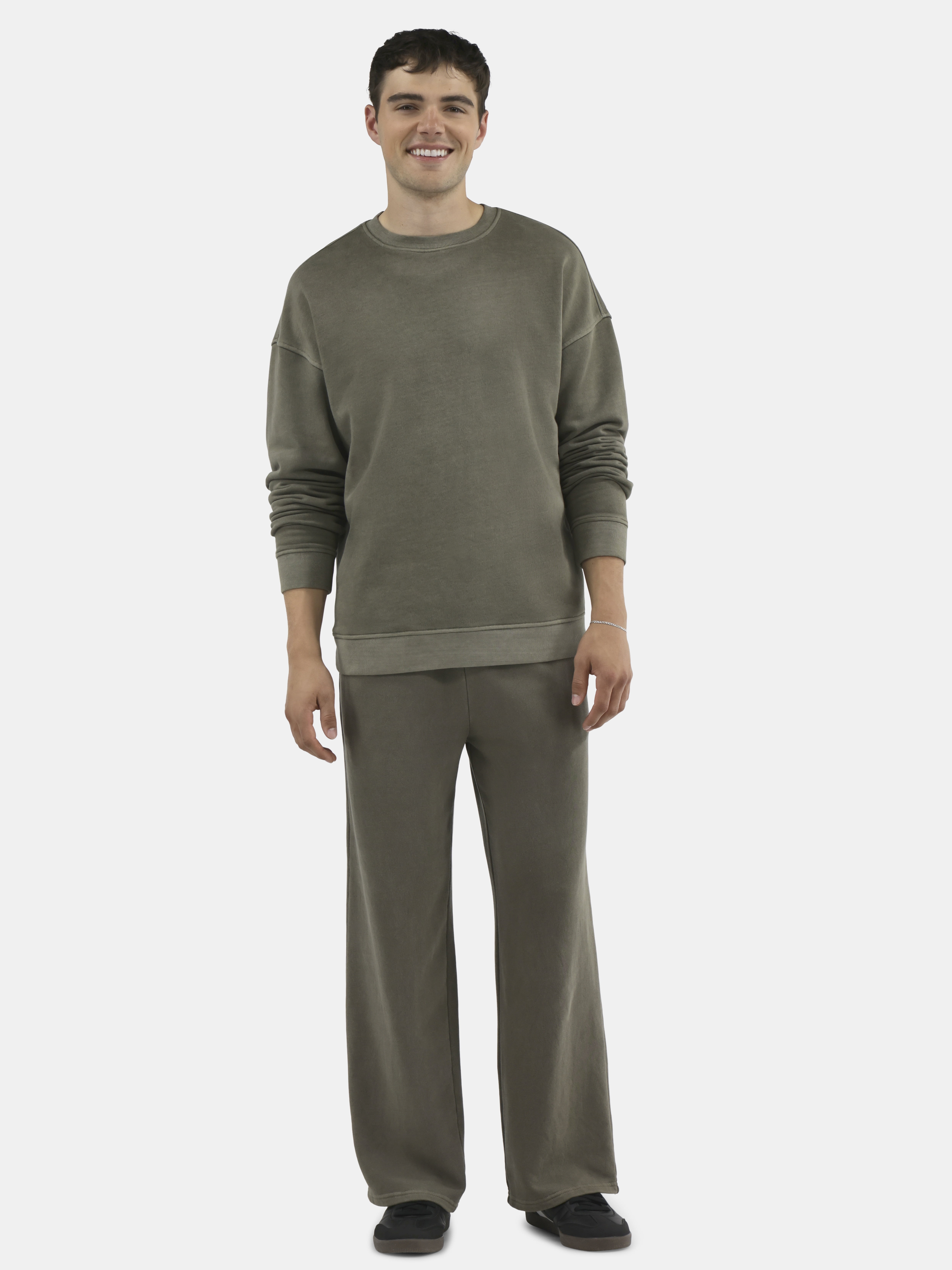 No Boundaries All Gender Fleece Crewneck Sweatshirt, Men's & Big Men's Sizes XS-5XL