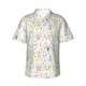 thumbnail image 1 of Fotbe Flower Rabbit Camisa Hawaiana para Hombre Unisex – Camisa Casual de Verano con Botones de Manga Corta de Algodón y Lino,Medium, 1 of 7