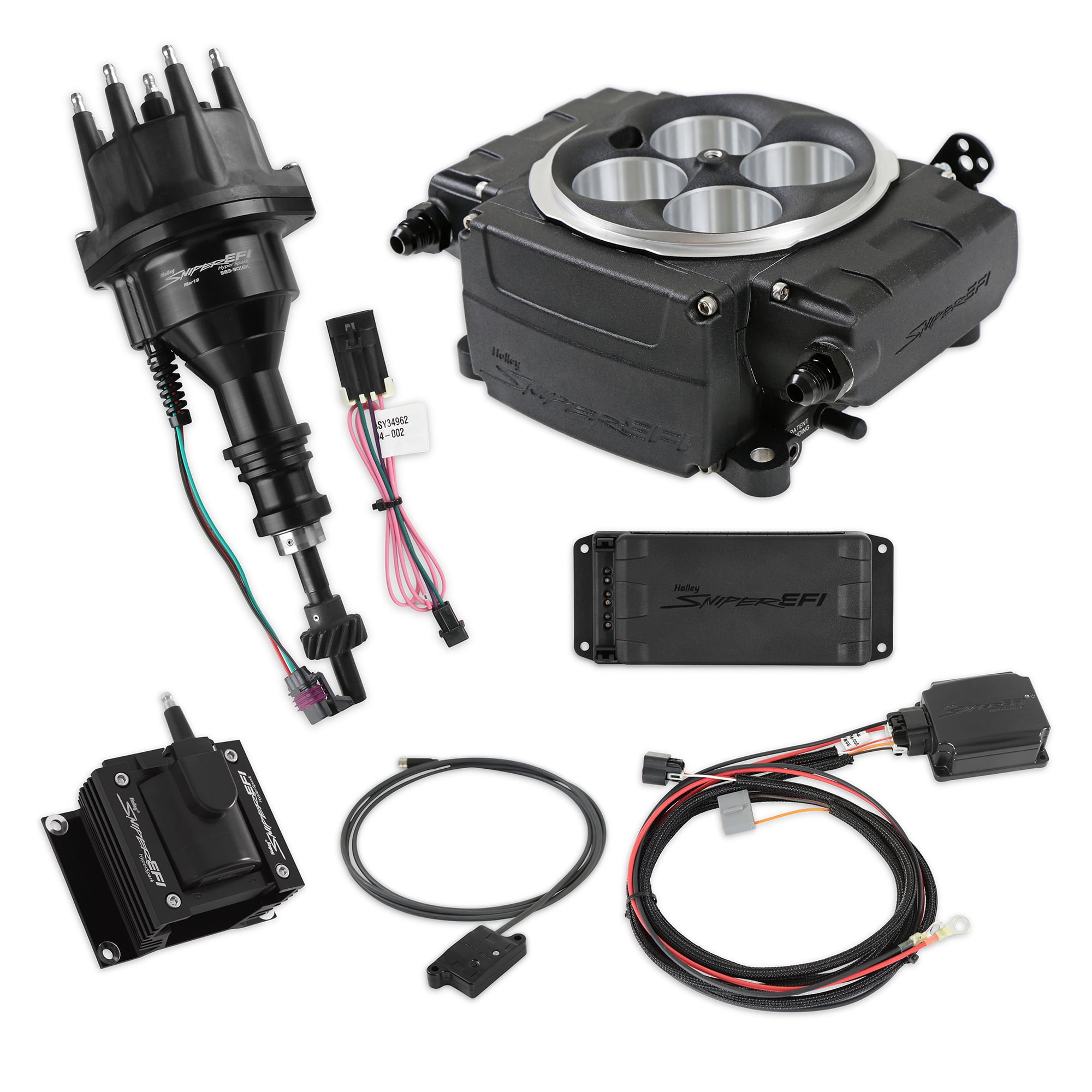 Holley 550-511-BPX-SBF Sniper 2 EFI Bundle w/ Hyperspark Ignition System - Fits Ford