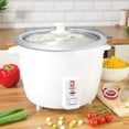thumbnail image 2 of Bene Casa Electric Rice Cooker 6 Cup Rice Pot with Glass Lid & Food Steamer, White, 2 of 6