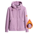 thumbnail image 1 of Men's Winter Solid Color Thickened Fleece Double-sided Rocking Hooded Padded Sweater Jacket, 1 of 8