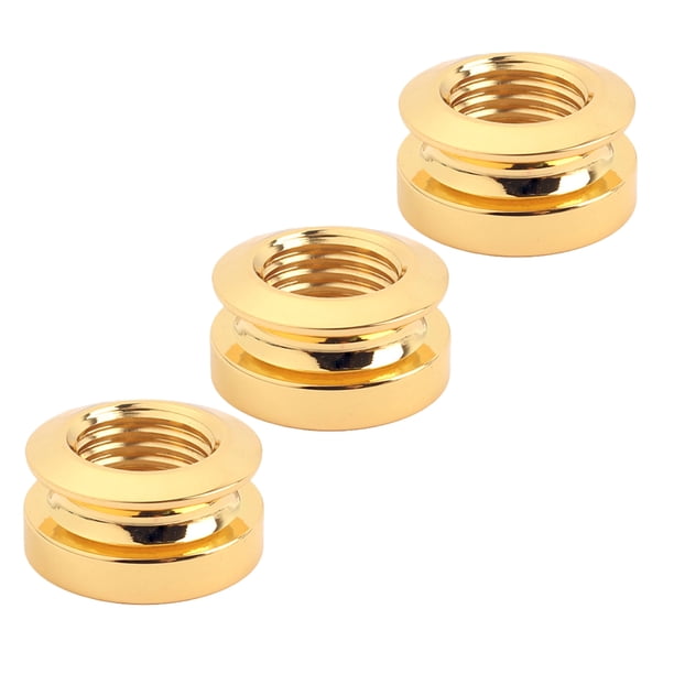 Houderco 3Ud Golden Bass Pickup Endpin Jack Para Correa De Guitarra Fácil Instalación