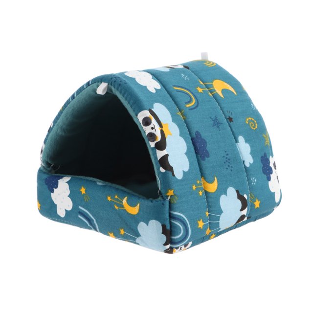 NADA1 Lindo Cama para dormir de animales pequeños Vistoso Nido de conejillo de indias Casa de hámster Invierno Ardilla conejo Cómodo Suave Mini jaula Estera tibia