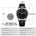 thumbnail image 4 of Watch for Men Minimalist Ultra Thin Wrist Watch Waterproof Quartz Analog Watch with Leather Strap -Gift for Men, 4 of 7
