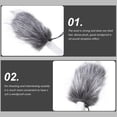 thumbnail image 2 of Shisuyan Acoustically Transparent Microphone Windscreen Artificial Fur 1Pack 4.7In, 2 of 8