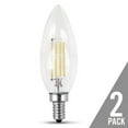 thumbnail image 2 of Feit Electric 7610504 4.5 Watt Equivalent Clear Daylight Dimmable Chandelier Blunt Tip Candelabra Base LED Light Bulb, 2 of 4