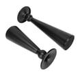 thumbnail image 2 of Black Candle Holder, Smoothing 2Pcs Exquisite Texture Pillar Candle Holder Retro Style  For Home ANGGREK Pillar Candle Holder, 2 of 8