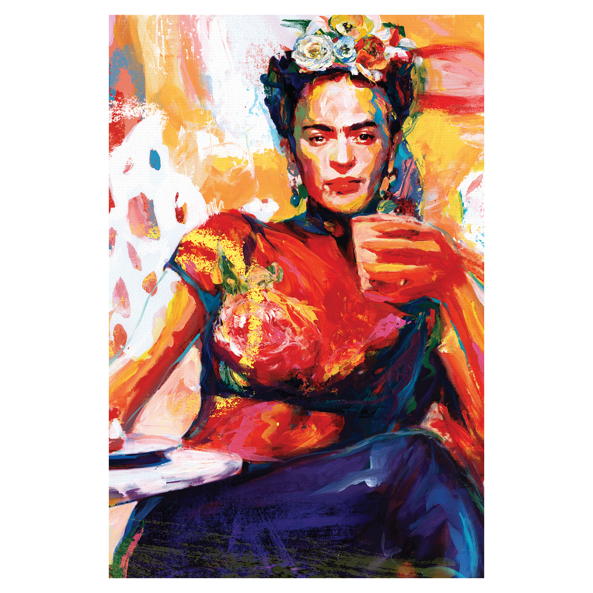 Frida Coffee Break by Willowbrook Fine Art Canvas Art Print