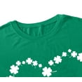 thumbnail image 5 of St. Patrick's Day Shirts for Women Shamrock Heart Graphic Tees St Patty's Lucky T-Shirt Irish Tops, 5 of 6