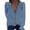 Blue, variant on Babysbule Womens Fall Plus Top Sets Outfit Women's Casual Homewear Long-Sleeve Tops Trousers Turndown Collar Night Pajamas Suits