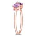 thumbnail image 3 of Everly Women's Amethyst 10k Rose Gold Ring, 3 of 7