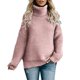 thumbnail image 1 of Gibobby SuéTer Mujer Invierno Suéter de manga larga de punto de cuello suelto de color sólido de otoño e invierno para mujer(C,G), 1 of 5