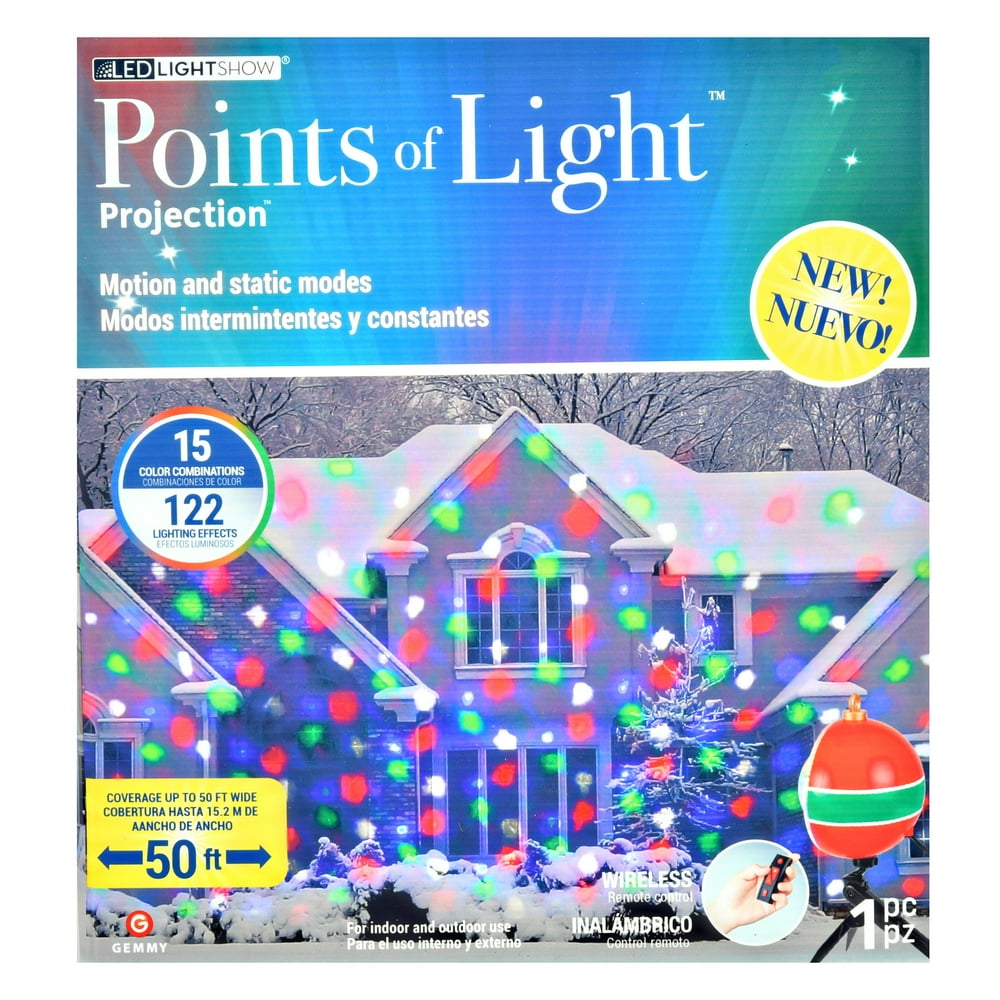 Christmas Lightshow Projection Points of Light with Remote122 Programs