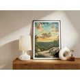 thumbnail image 2 of Texas Hill Country Sunset Poster Vintage Style Art Print Texas Wall Art Landscape Painting Texas Art Print Hill Country Decor, 2 of 3