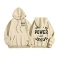 thumbnail image 2 of Jesus Hoodies for Men 2025 Long Sleeve Christian Graphic Hoodie with Pockets Hooded Sweatshirt Pullover Tops, 2 of 7