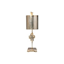 Lucas McKearn Cross Traditional Resin Table Lamp in Silver Leaf