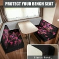 thumbnail image 2 of Kuiaobaty Glow Butterfly Heart Pattern RV Dinette Cushions Covers with 1 Backrest Cover & 1 Bench Cover RV Stretch Sofa Seat Slipcovers Home & Kitchen Accessories Fit Most RV, 2 of 7