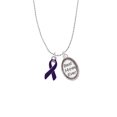 thumbnail image 2 of Delight Jewelry Silvertone Purple Ribbon Best Mom Ever Charm Necklace, 2 of 4