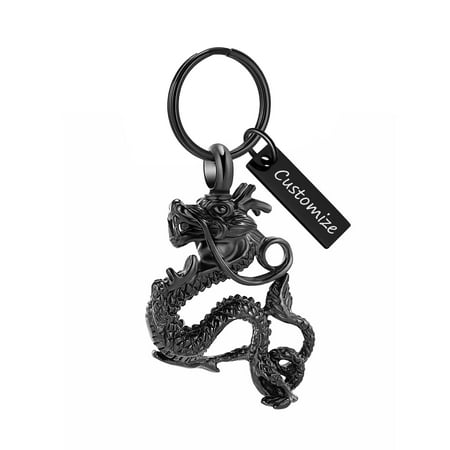 Dragon Cremation Jewelry for Ashes Urn Keychain Lockets for Human Ashes Holder Urn Keyring